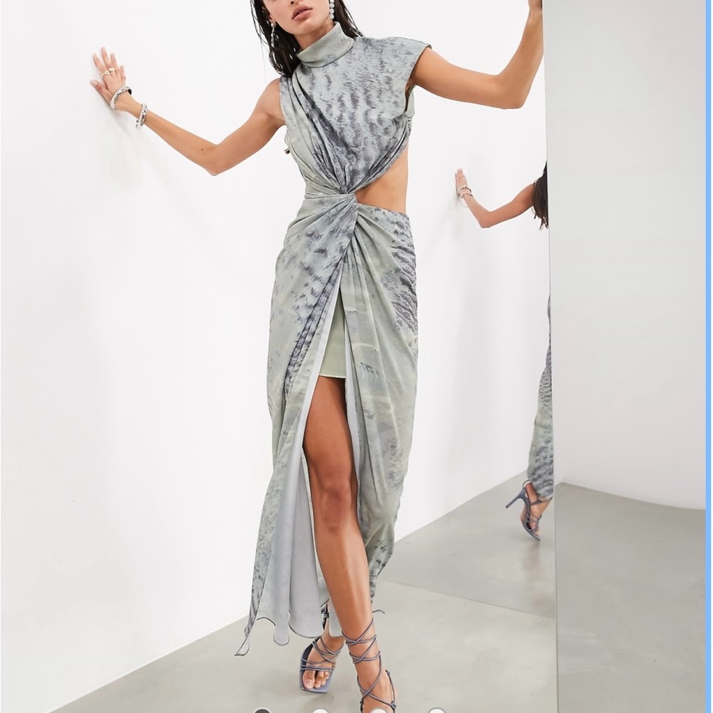 ASOS Gray Maxi Dress
